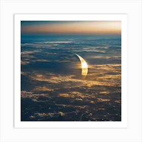 Moon From Space Art Print