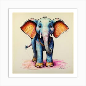 Little Elephant 6 Art Print