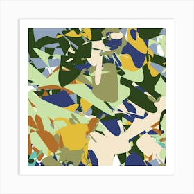 Abstract Camouflage Painting 1 Art Print