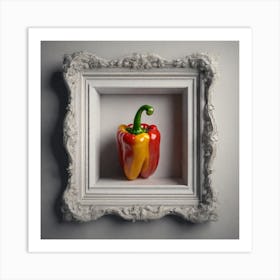 Pepper In A Frame 1 Art Print
