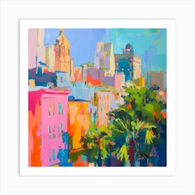 Abstract Travel Collection Savannah Georgia 3 Art Print