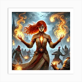 Lyra Hearthfire Flame Of Restoration Art Print