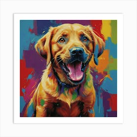 Yellow Labrador Retriever Art Print