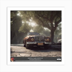 Old Car In The Park Art Print