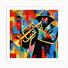 Jazz Trumpeter Art Print