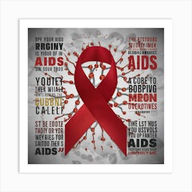 Aids Awareness Poster Art Print