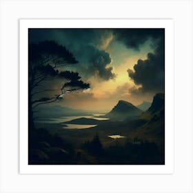 Landscape - Landscape Stock Videos & Royalty-Free Footage 7 Art Print