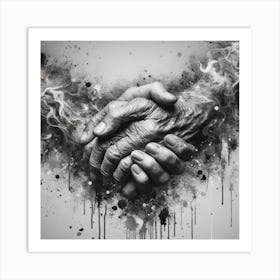 Hands Of Friendship Art Print