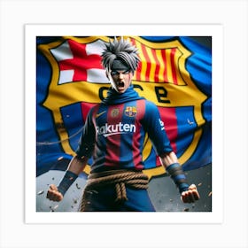 Barcelona solider canvas ❤️🖼️ Art Print