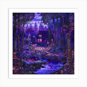 Cabin In The Woods Art Print