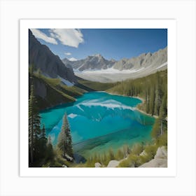 Lake In The Mountains 6 Art Print