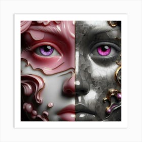 Face Of A Woman 7 Art Print