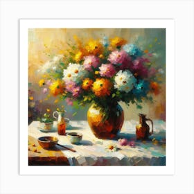 Flowers In A Vase 5 Art Print