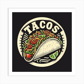 Tacos Art Print