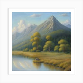 'Mountain Landscape' Art Print