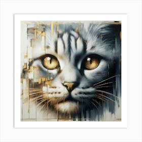 Cat Face 2 Art Print