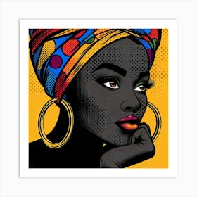 Afia African Pop Canvas Print Art Print