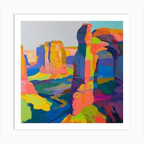 Colourful Abstract Arches National Park Usa 4 Art Print