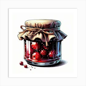 Jar With Jam 4 Art Print