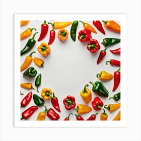 Peppers In A Circle 9 Art Print