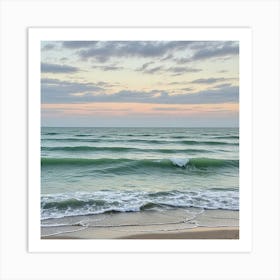 Sunset At The Beach 9 Art Print