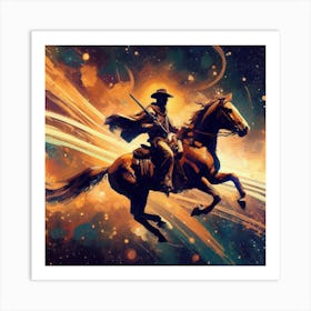 Cowboy In Space 1 Art Print