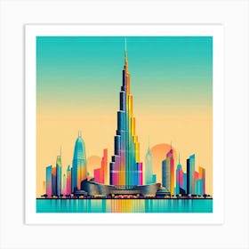 Burj Khalifa 3 Art Print