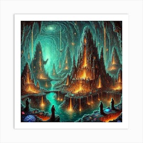 Primordial Beginning Converted Art Print