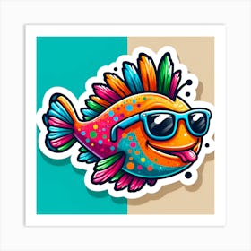 Fish Sticker 3 Art Print