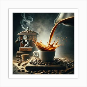 Coffee Pouring 49 Art Print