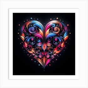 Love Neon (3) Art Print