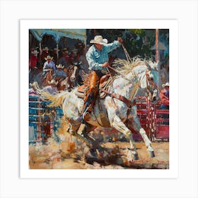 Rodeo Rider 2 Art Print