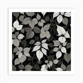 Black and White Abstract Art 144 Art Print