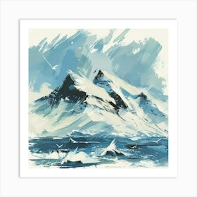 Arctic Mountains Art Print