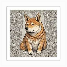 Shiba Inu 64 Art Print