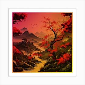 Asian Landscape Art Print