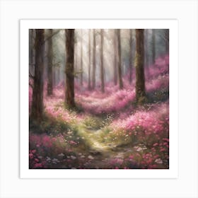 Pink Forest 1 Art Print