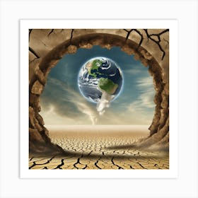 Earth In A Dry Hole Art Print