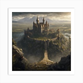 675029 Elden Ring Landscape, Castle, Epic, 8k, Realistic, Xl 1024 V1 0 2 Art Print
