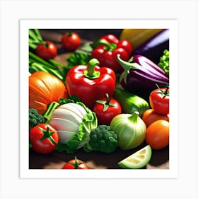 Fresh Vegetables Art Print