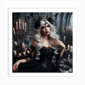 Gothic Beauty Art Print