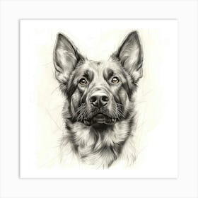 German Shepherd Art Print