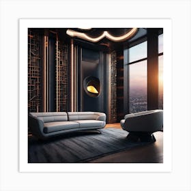 Modern Living Room 12 Art Print