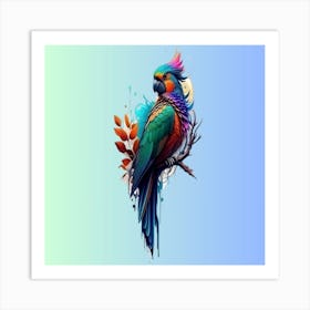 Beautiful parrot Art Print