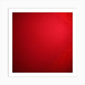Red Glitter Background Art Print