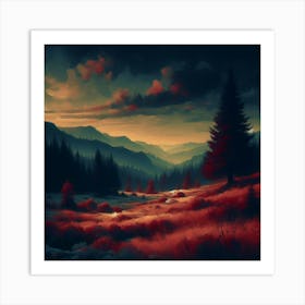 Landscape Painting 268 Art Print