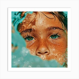 Child In The Water Art Print