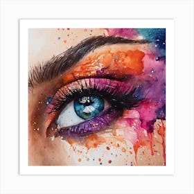 Eye Painting Art Print