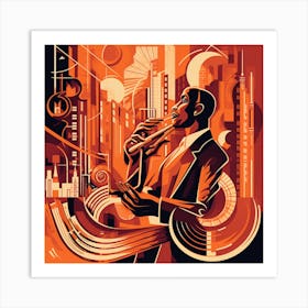 Jazz Musician 2 Art Print