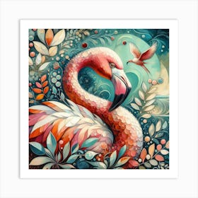 Bird Flamingo Art Print